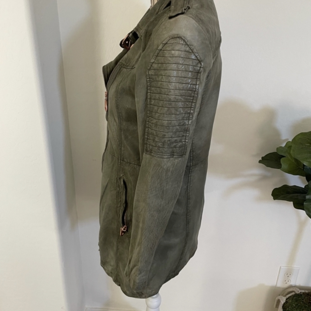 Doma x Free People Full Extension Leather Moto Jacket - Picture 12 of 16